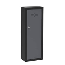 Load image into Gallery viewer, Surelock Security grey and black combat cabinet for gun and home safety. closed