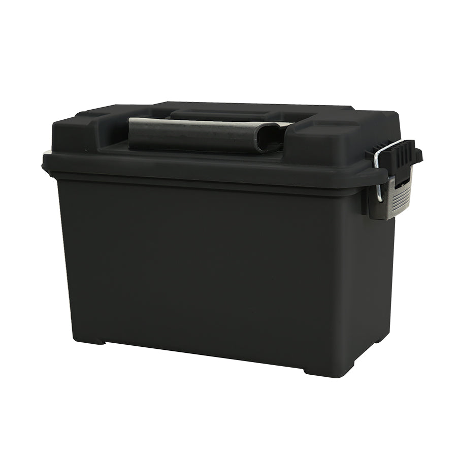 M-Caliber Portable Keyed Ammo Can with Lift-Out Tray - Black, Small Size,  Polymer Material, Commercial/Residential, 0.2652 Cu. Feet Capacity in the  Gun Safes department at