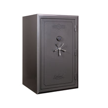 Load image into Gallery viewer, Surelock Security Colonel 32 Gun and Home Safe - grey color with silver handle and accents, side angle.
