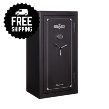 Load image into Gallery viewer, Surelock Security Lieutenant 25 Gun and Home Safe - Black with silver handle, side angle. free ship
